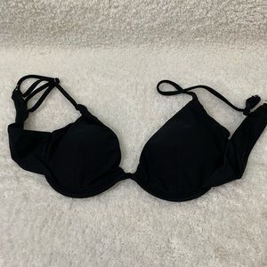 Black underwire bikini set